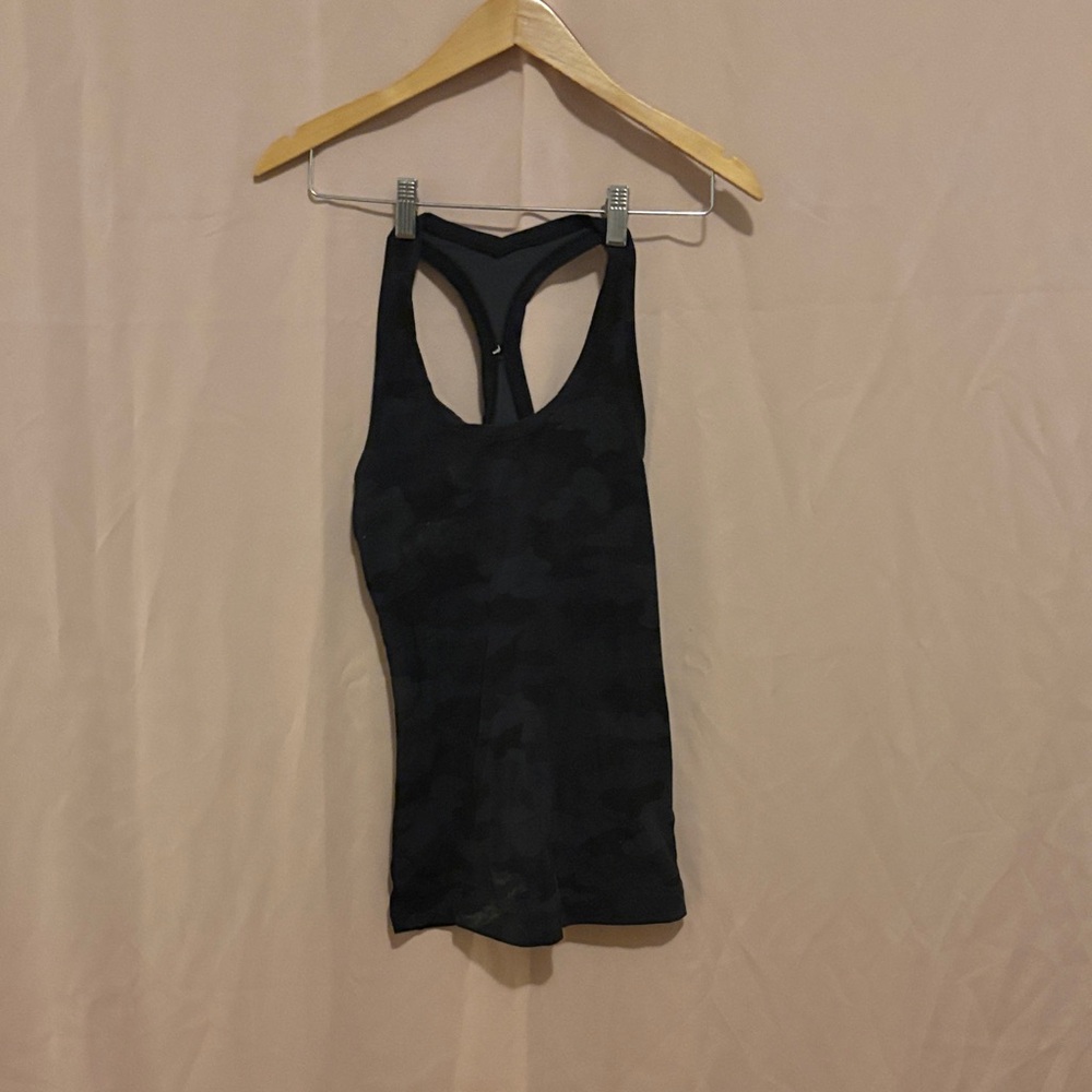 lululemon athletica Black Patterned Tank Top